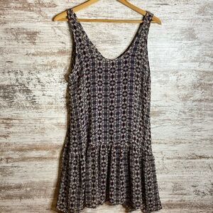 ASTR THE LABEL Tiered Mini Sheath Dress All Over All print purple Sz small EUC